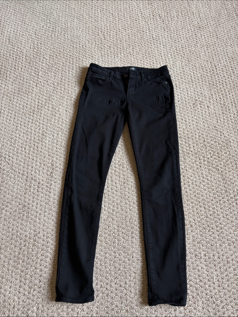 PAIGE Verdugo Ultra Skinny Black High-Rise Jeans